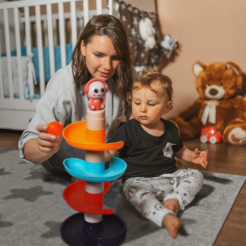 Ball Drop Toys For Toddler 1-3  9 Layer Roll Swirling Ball Tower With 3 Balls  Ball Run Ramp For Baby Learning Development Educational Activities Toy Birthday Gift  |  Balls All Toys Balls