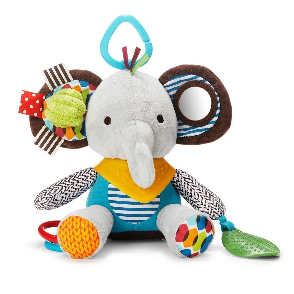 Bandana Buddies Baby Activity And Teething Toy With Multi-Sensory Rattle And Textures  Elephant  |  Teethers All Toys Elephant