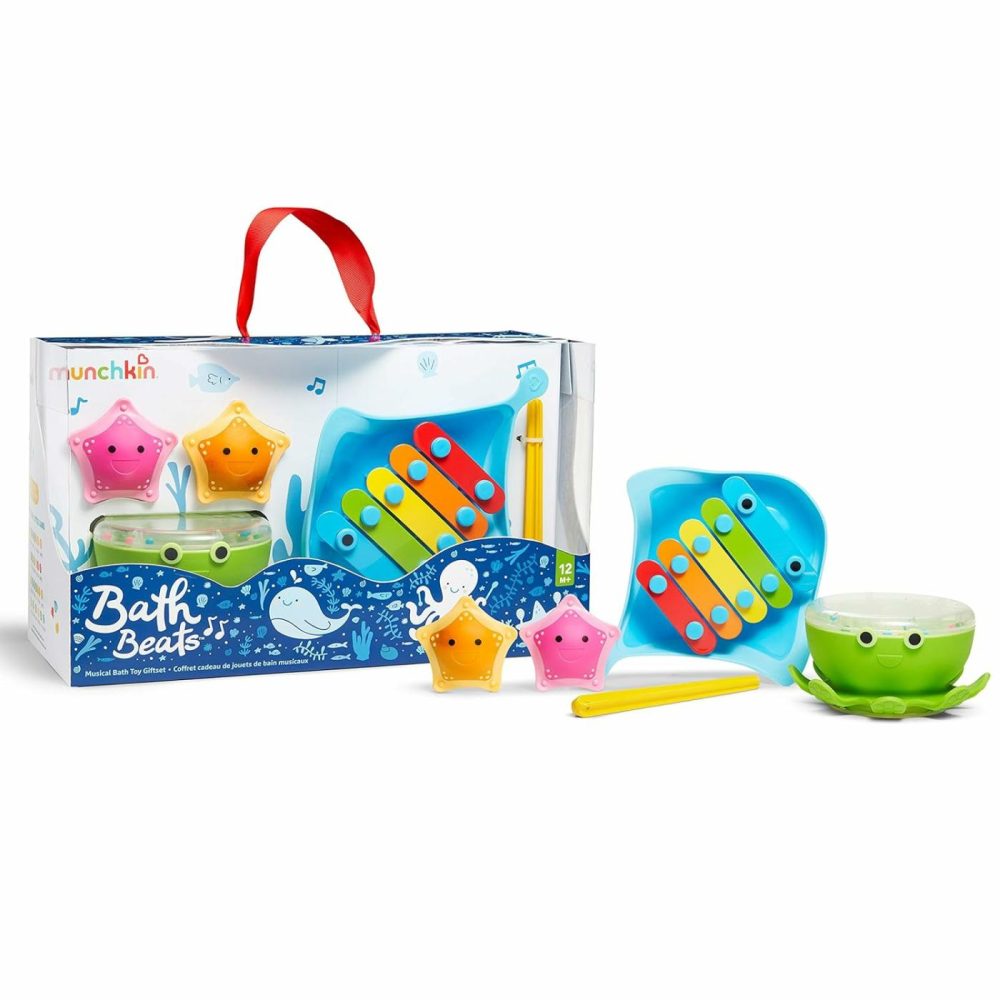 Bath Beats Musical Toddler Bath Toy Set  Includes Xylophone  Bath Drum & Shakers  |  Bath Toys All Toys Bath Toys