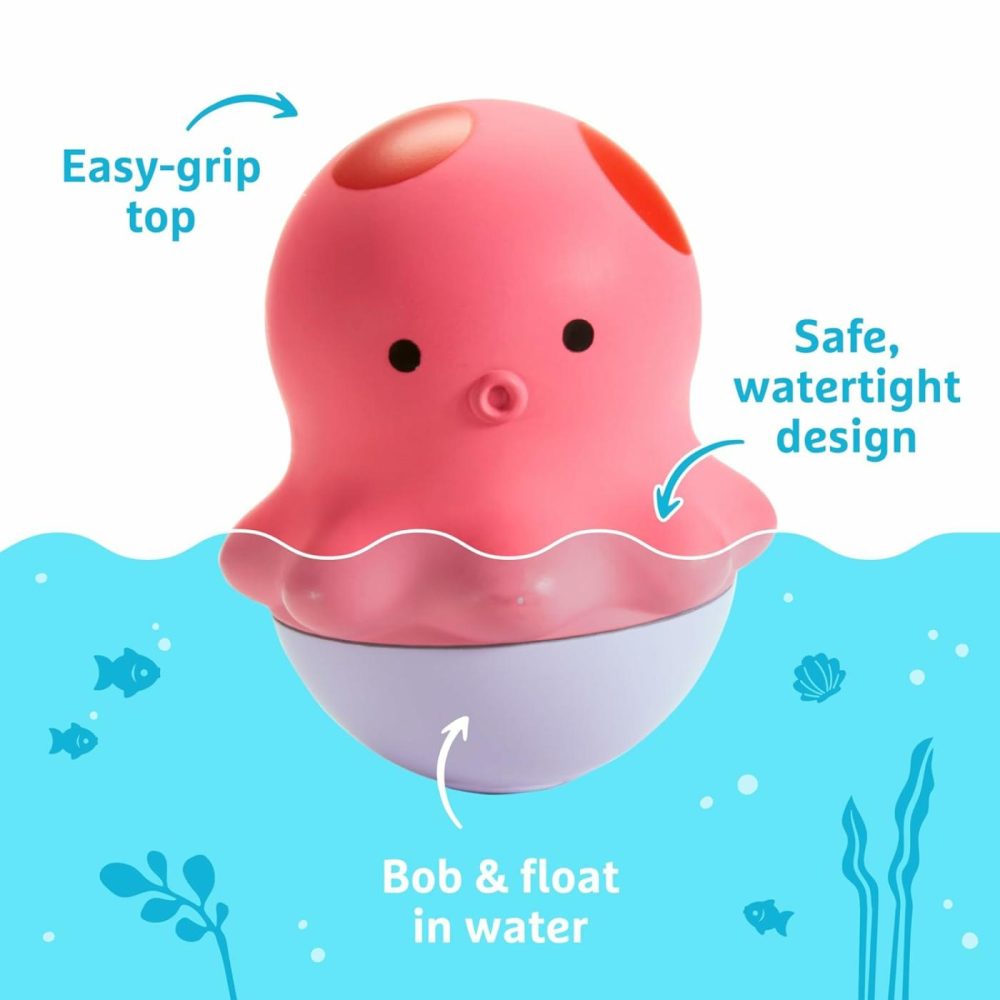 Bath Bobbers Mold Free Baby And Toddler Bath Toy  6+ Months  Dolphin/Walrus/Octopus  |  Bath Toys All Toys Bath Toys