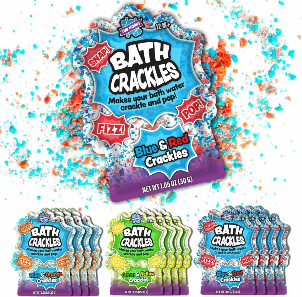 Bath Crackles Bath Toy  Variety 12 Pack | Nontoxic & Fragrance-Free | Makes Bath Water Crackle & Pop For A Unique Kids Bath | Swirl Water For Fizzy Fun | Sensory Kids & Toddler Bath Toys  |  Bath Toys All Toys Bath Toys