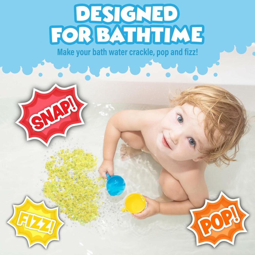 Bath Crackles Bath Toy  Variety 12 Pack | Nontoxic & Fragrance-Free | Makes Bath Water Crackle & Pop For A Unique Kids Bath | Swirl Water For Fizzy Fun | Sensory Kids & Toddler Bath Toys  |  Bath Toys All Toys Bath Toys