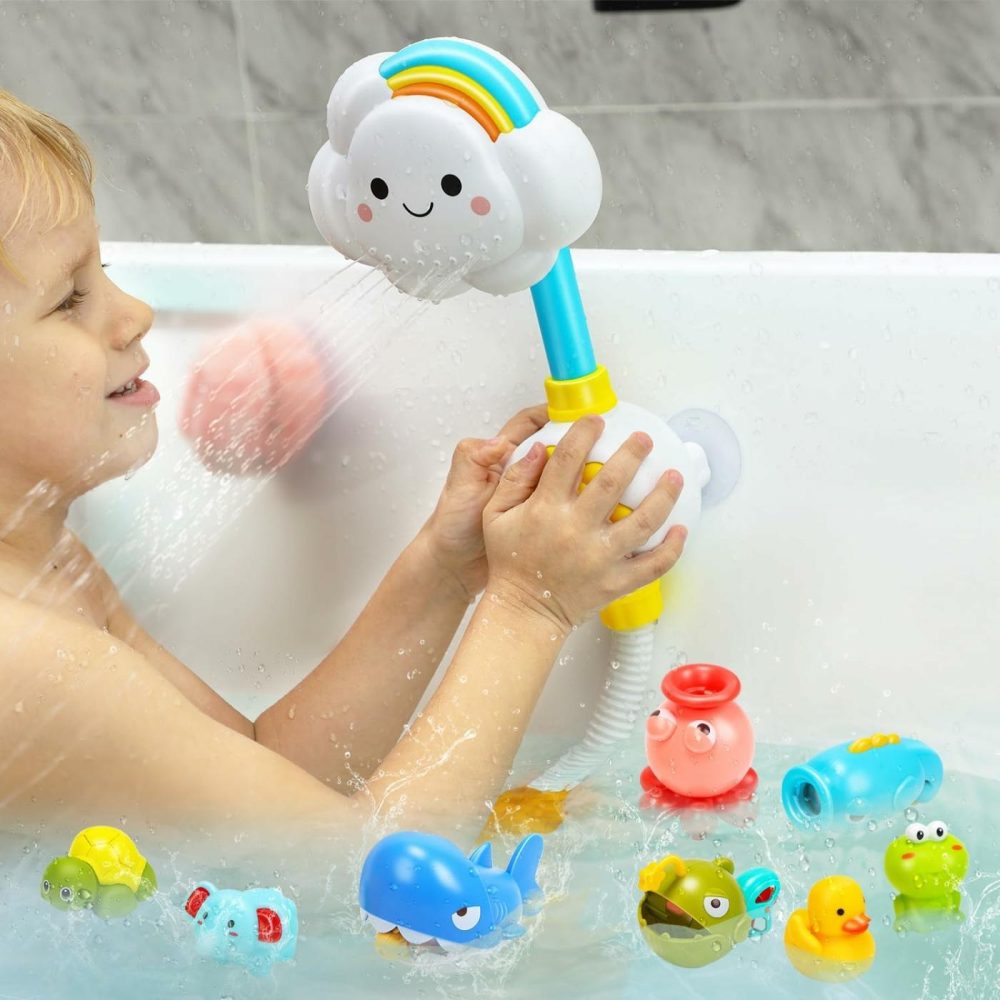 Bath Toy Bathtub Toy With Shower And Floating Toys,Magnetic Fishing Game For Toddles And Babies  |  Bath Toys All Toys Bath Toys