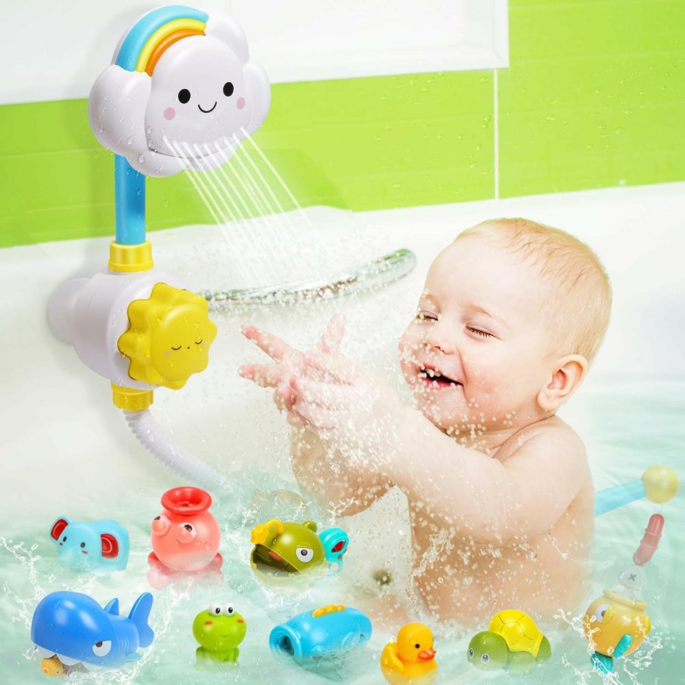 Bath Toy Bathtub Toy With Shower And Floating Toys,Magnetic Fishing Game For Toddles And Babies  |  Bath Toys All Toys Bath Toys