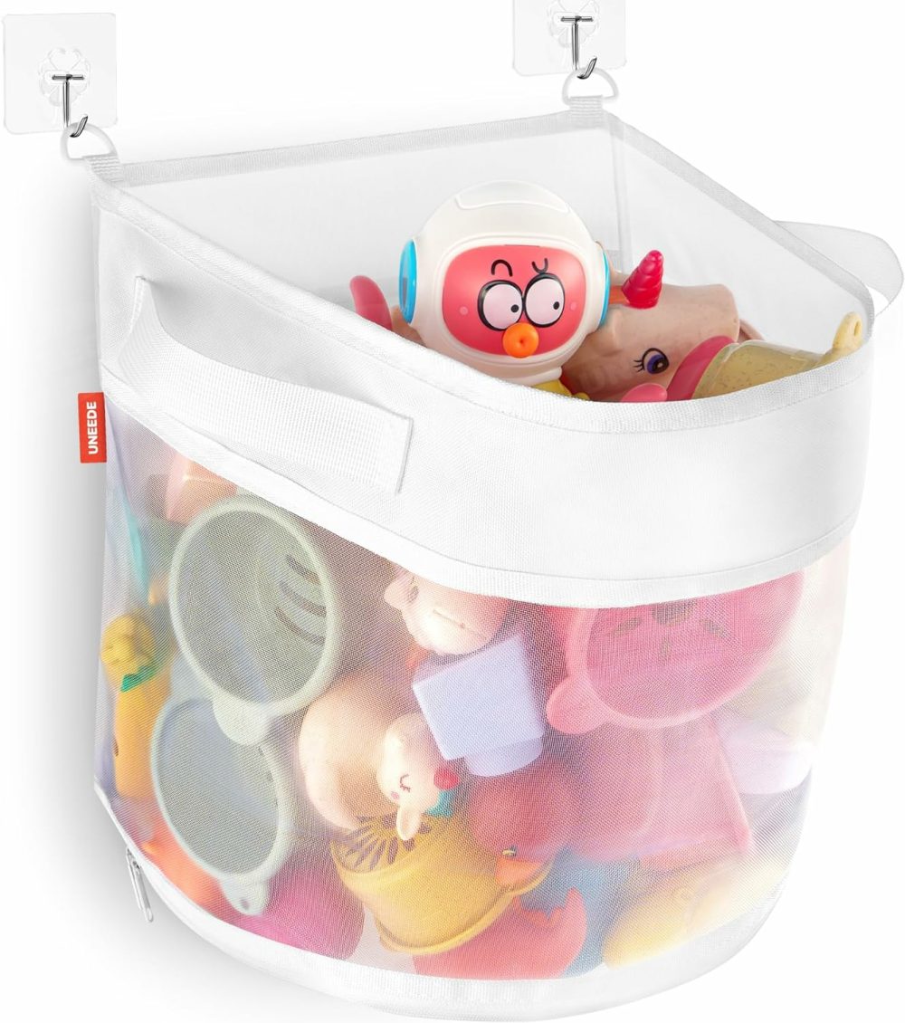 Bath Toy Organizer,2 Gallons Bathtub Toy Storage Organizer,Quick Access Bath Toy Holder For Bathtub,Baby Organizer And Storage,Quick Dry Baby Bath Toy Storage For Tub,Mesh Shower Caddy  |  Bath Toys All Toys Bath Toys