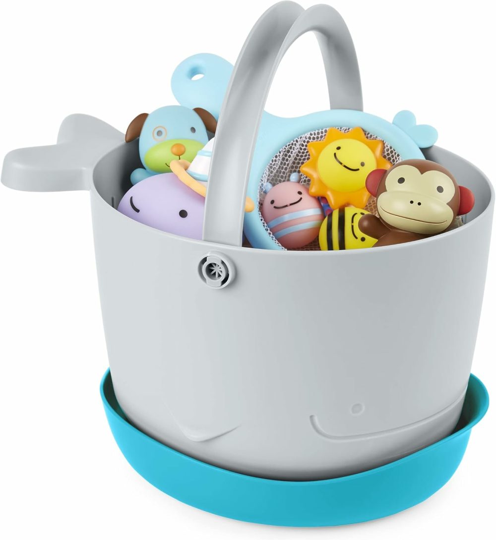 Bath Toy Storage  Moby Stowaway Bucket  Grey  |  Bath Toys All Toys Bath Toys