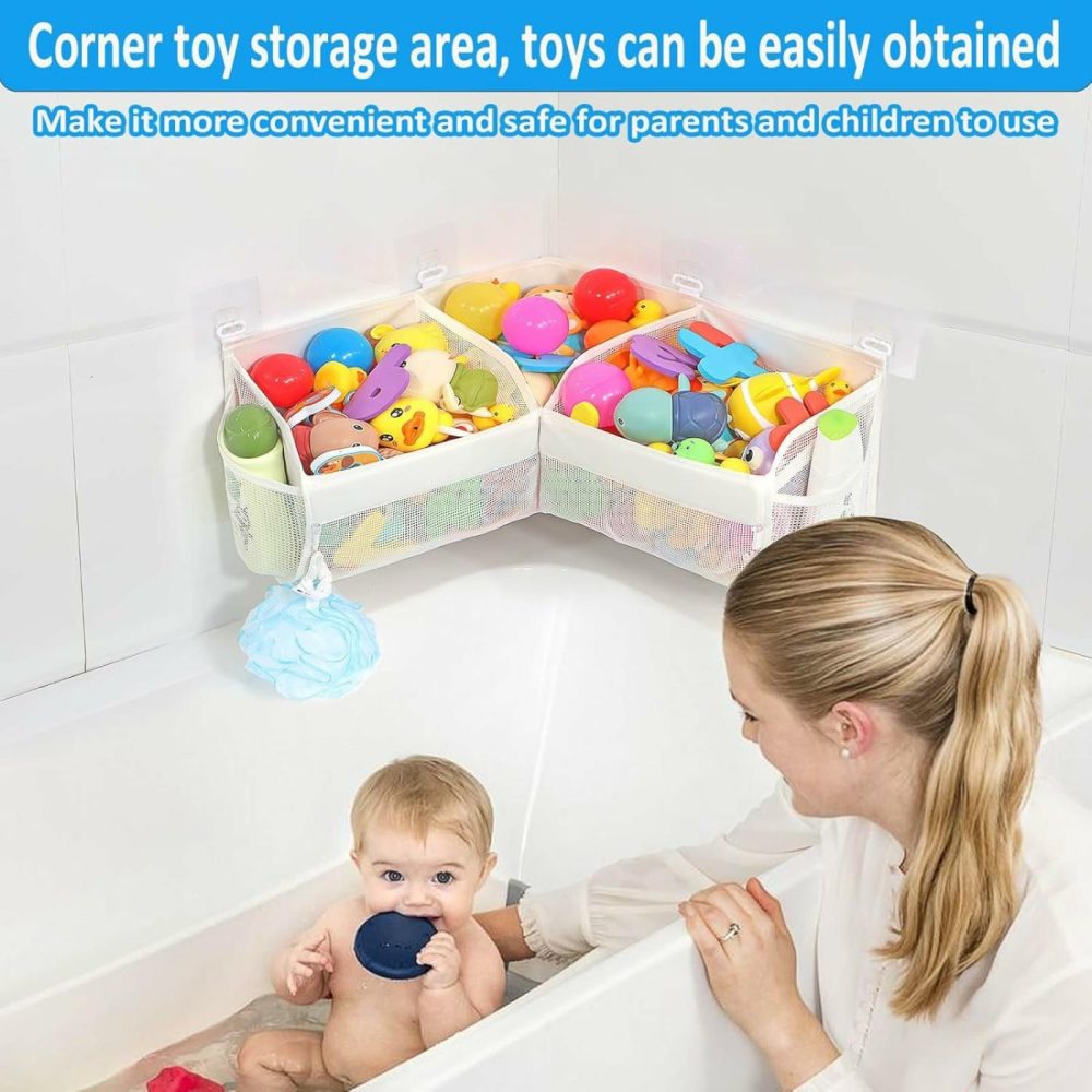 Bath Toy Storage  Say Goodbye To The Chaos Of Bath Toys -3 Compartments For Bath Toy Holders Keep Your Bathtub Tidy  And Bath Toy Organizers Keep Children’s Bath Toys Organized!  |  Bath Toys All Toys Bath Toys