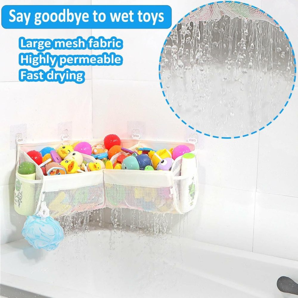 Bath Toy Storage  Say Goodbye To The Chaos Of Bath Toys -3 Compartments For Bath Toy Holders Keep Your Bathtub Tidy  And Bath Toy Organizers Keep Children’s Bath Toys Organized!  |  Bath Toys All Toys Bath Toys