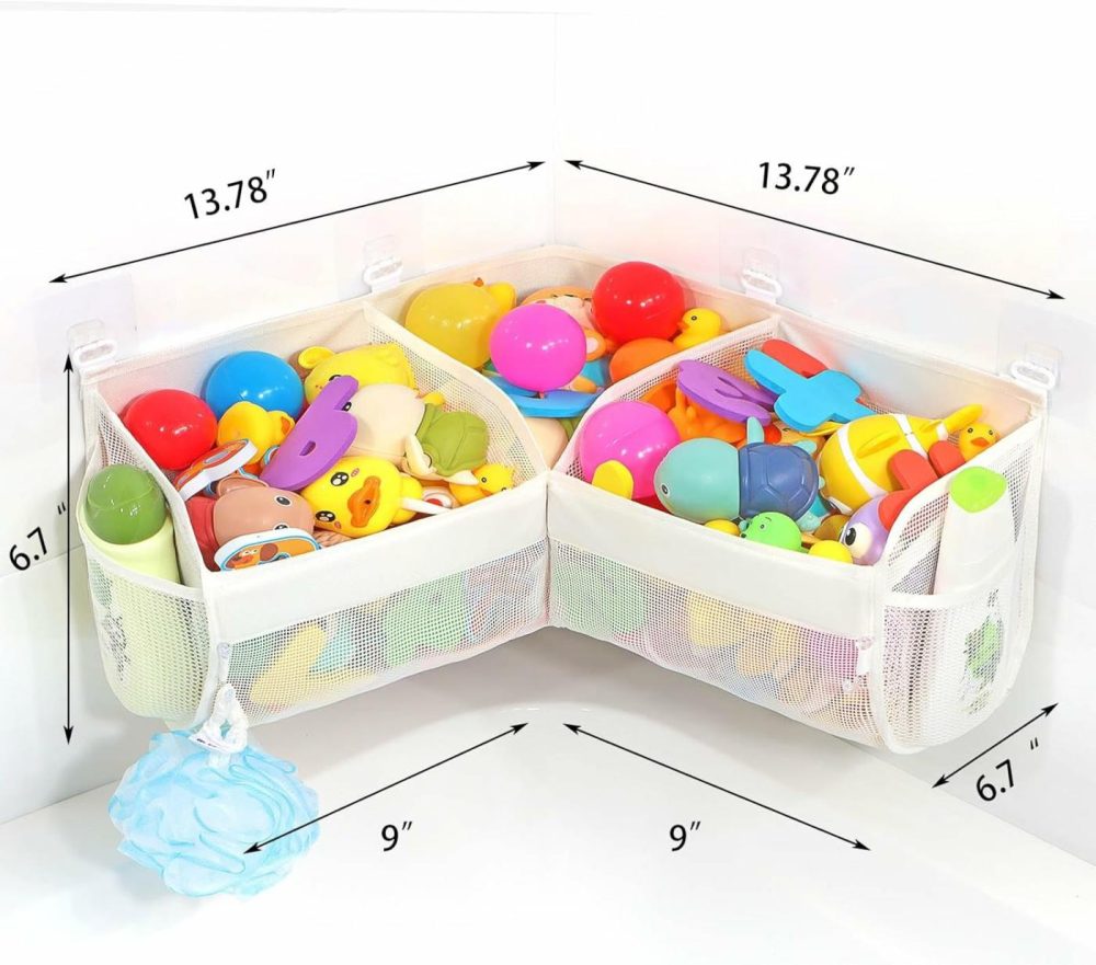 Bath Toy Storage  Say Goodbye To The Chaos Of Bath Toys -3 Compartments For Bath Toy Holders Keep Your Bathtub Tidy  And Bath Toy Organizers Keep Children’s Bath Toys Organized!  |  Bath Toys All Toys Bath Toys