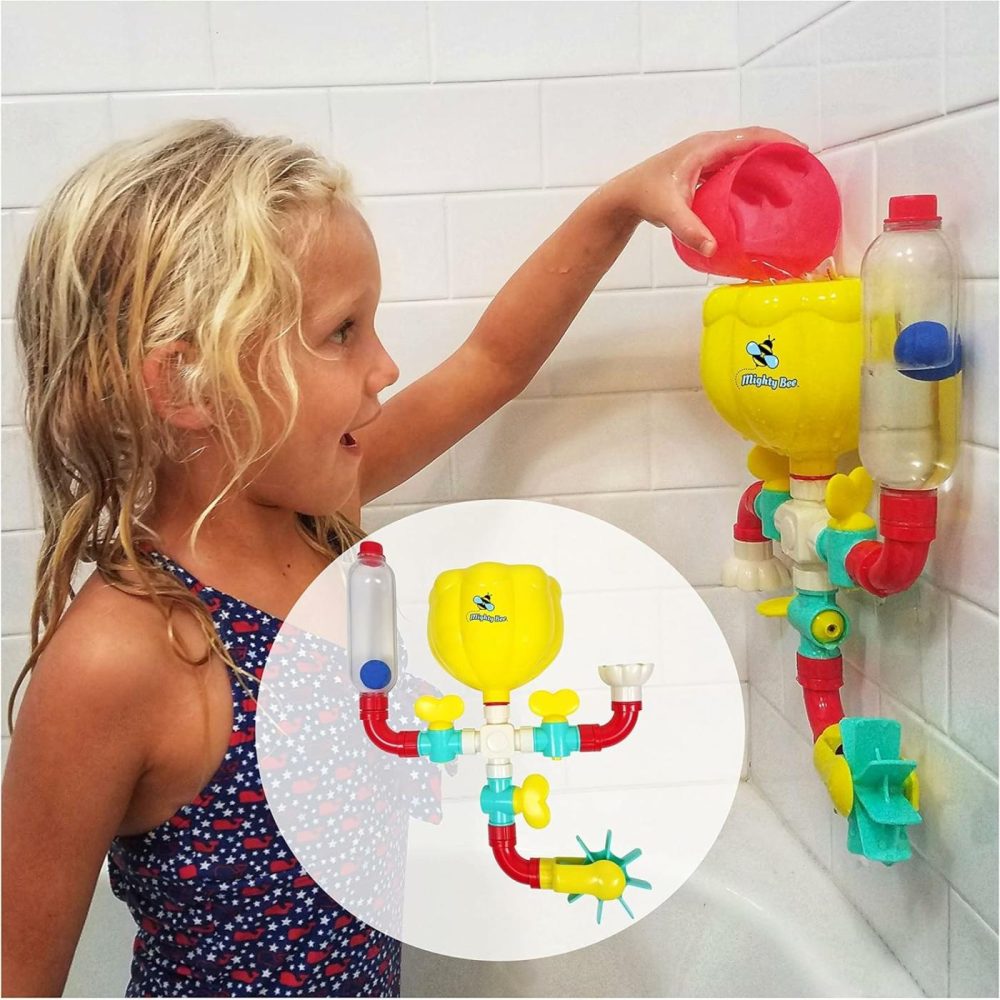 Bath Toy – Toddler Bath Toys For Kids Ages 4-8  Engaging Stem Bathtub Toys – Original Pipes N Valves Set – 12 Pieces  |  Bath Toys All Toys Bath Toys