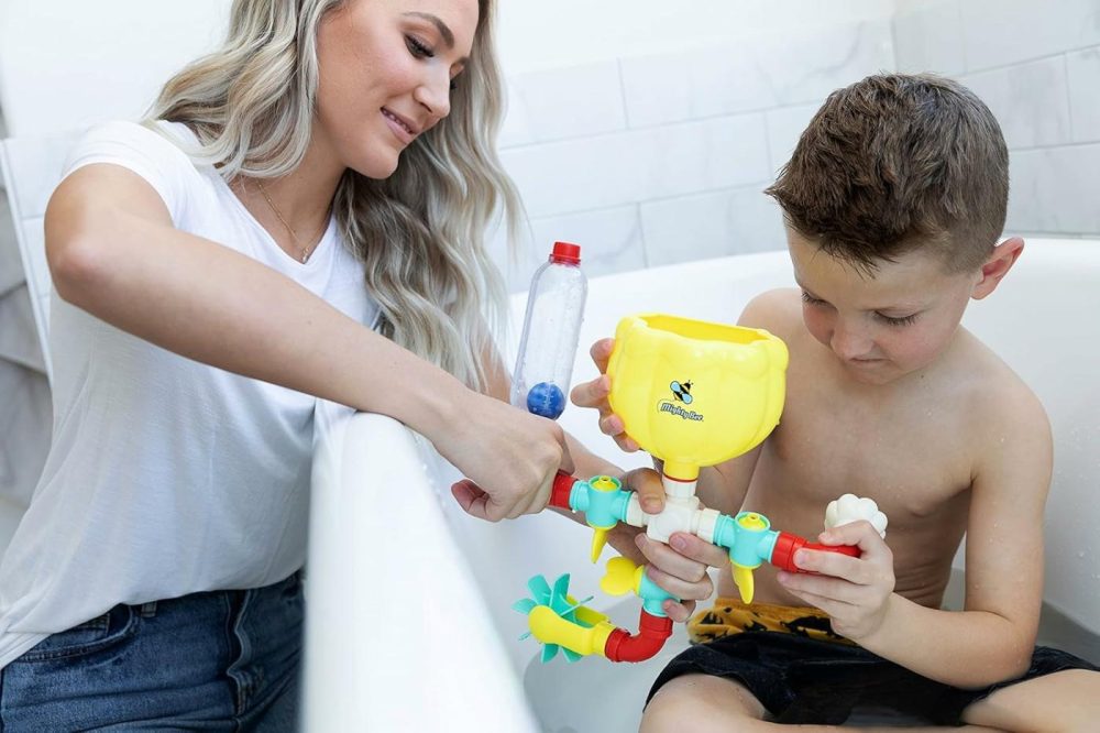 Bath Toy – Toddler Bath Toys For Kids Ages 4-8  Engaging Stem Bathtub Toys – Original Pipes N Valves Set – 12 Pieces  |  Bath Toys All Toys Bath Toys