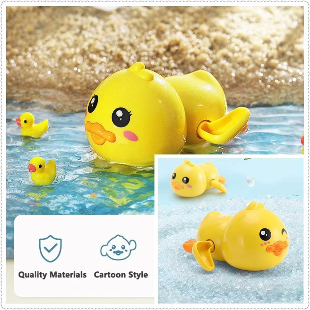 Bath Toy,Cute Animal Clockwork Bathtub Swimming Pool Toy,Baby Bath Toys For Toddlers 1-3  Boys & Girls Water Bath Toy Set,5 Pack  |  Bath Toys All Toys Bath Toys