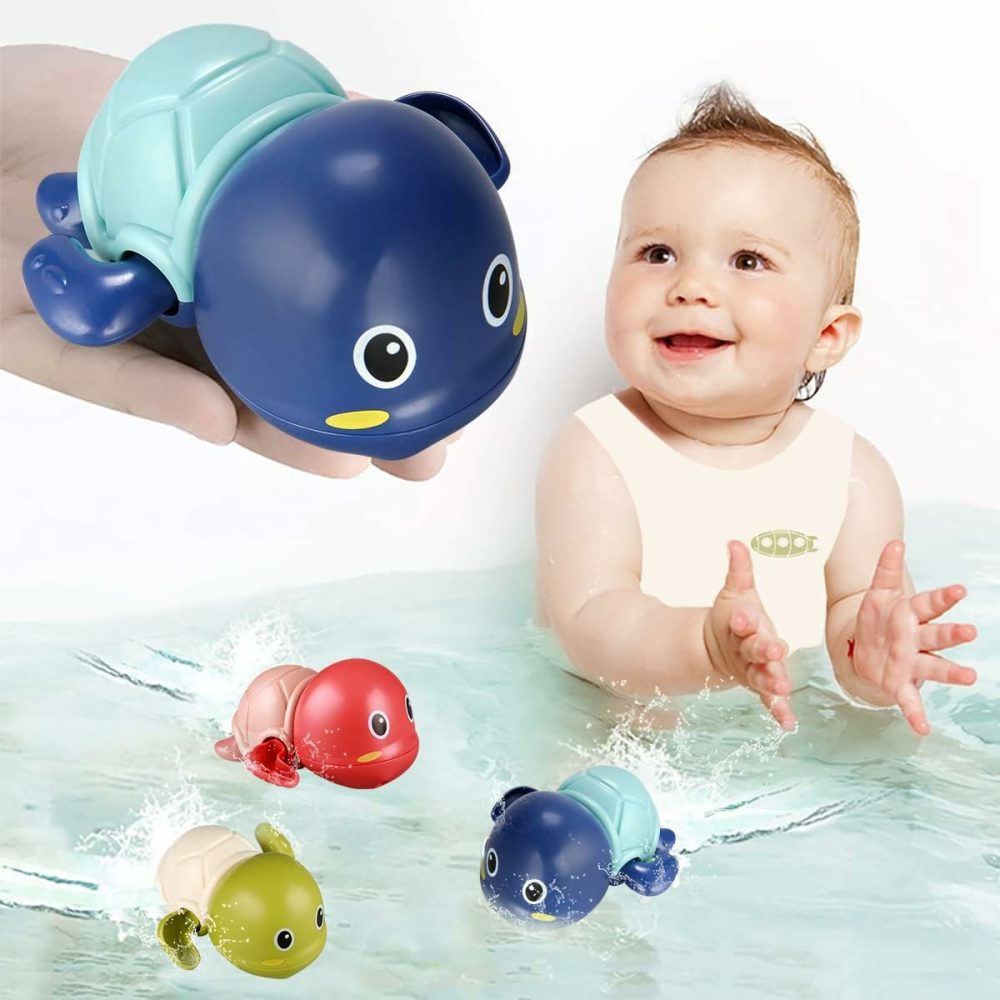 Bath Toys  3 Pack Cute Swimming Turtle Bath Toys For Toddlers 1-3  Floating Wind Up Toys For 1 Year Old Boy Girl  New Born Baby Bathtub Water Toys  Preschool Toddler Pool Toys  |  Bath Toys All Toys Bath Toys