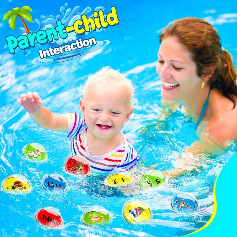 Bath Toys For Kids – 26 Pcs Float & Find Alphabet Bubbles Baby Pool Toys For Toddlers 1-3,Water Table Bathtub Kids Party Toy,Preschool Learning Toys Gifts For Boys Girls Age 1 2 3 4 5  |  Bath Toys All Toys Bath Toys