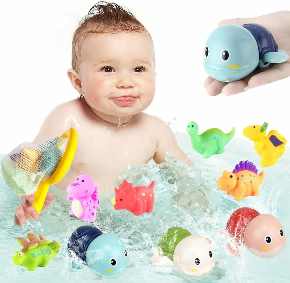 Bath Toys For Kids Ages 1-3 – Mold Free Baby Toddler Bath Toys 6-12-18 Months – No Hole Bathtub Toys For 1 2 3 4 Years Old Boys Girls – Infants Pool Water Shower Toys 1St Gifts Baby Bath Essentials  |  Bath Toys All Toys Bath Toys