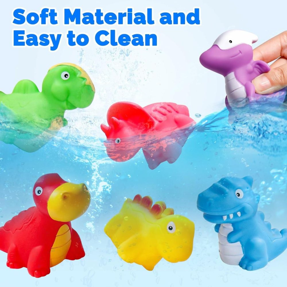 Bath Toys For Kids Ages 1-3  No Hole Bath Toys Toddlers 2-4 Baby Bath Toy Water Toys Pool Toys For Toddlers 1-3 Dinosaur Toys Bathtub Shower Bath Toys For Babies 6-12 18 Months  |  Bath Toys All Toys Bath Toys