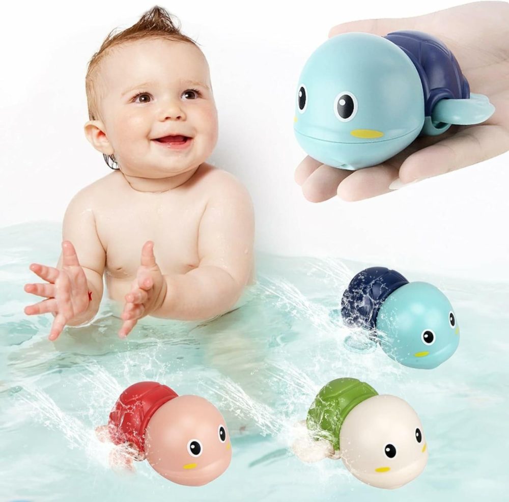 Bath Toys For Toddlers 1-3 – Baby Pool Toys Toddler Age 1-2-4 Mold Free Bath Toys Bath Toys For Infants 6-12 Months 1 2 3 4 Year Old Girl Boys Gifts Wind-Up Bathtub Toys For Baby Water Tub Toys  |  Bath Toys All Toys Bath Toys