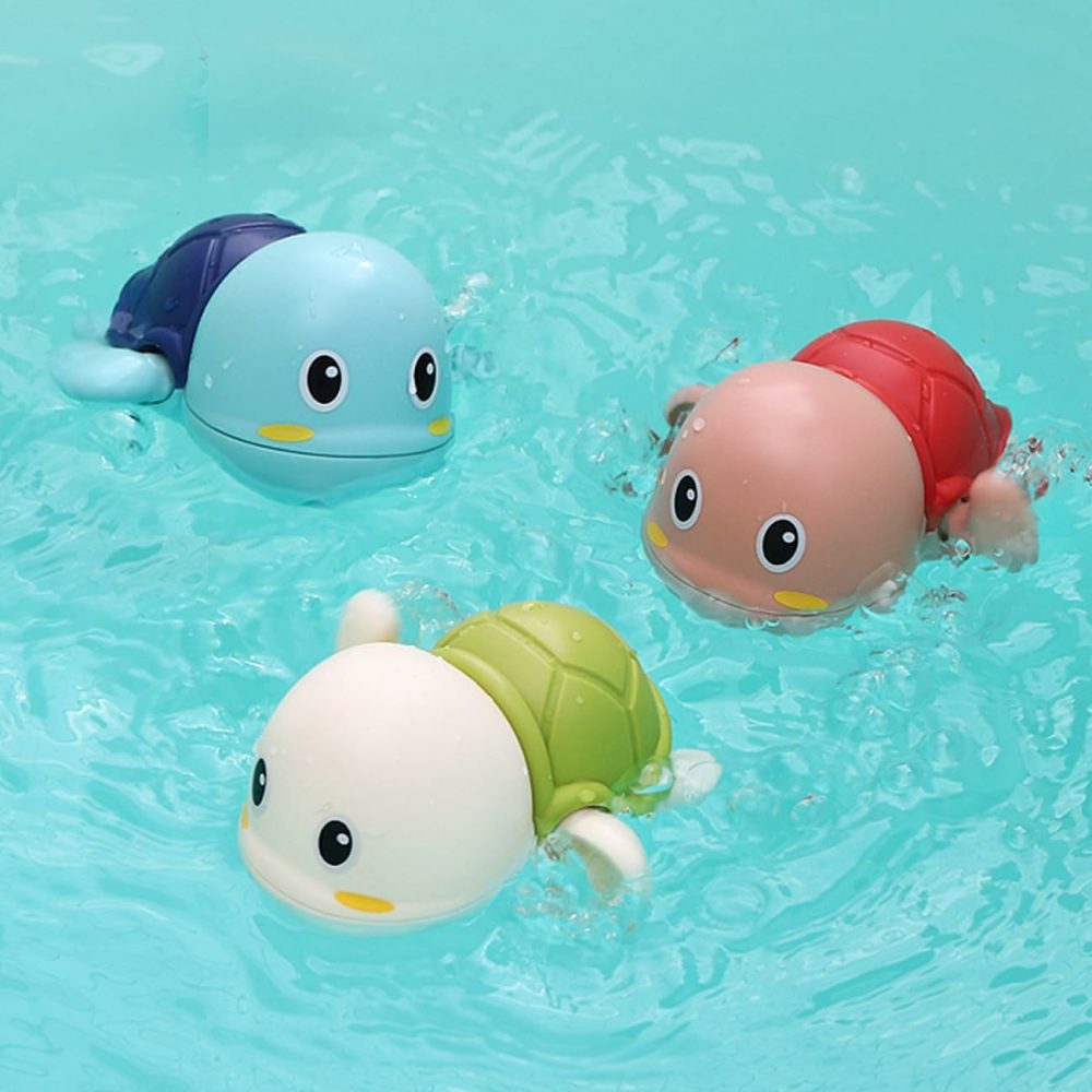 Bath Toys For Toddlers 1-3  Cute Swimming Turtle Bath Toys For 1 2 Year Old Boy Girl Gifts  Water Pool Toys For Baby Toddler Toys Age 1-4  Wind-Up Infant Bathtub Toys  3 Pack  |  Bath Toys All Toys Bath Toys