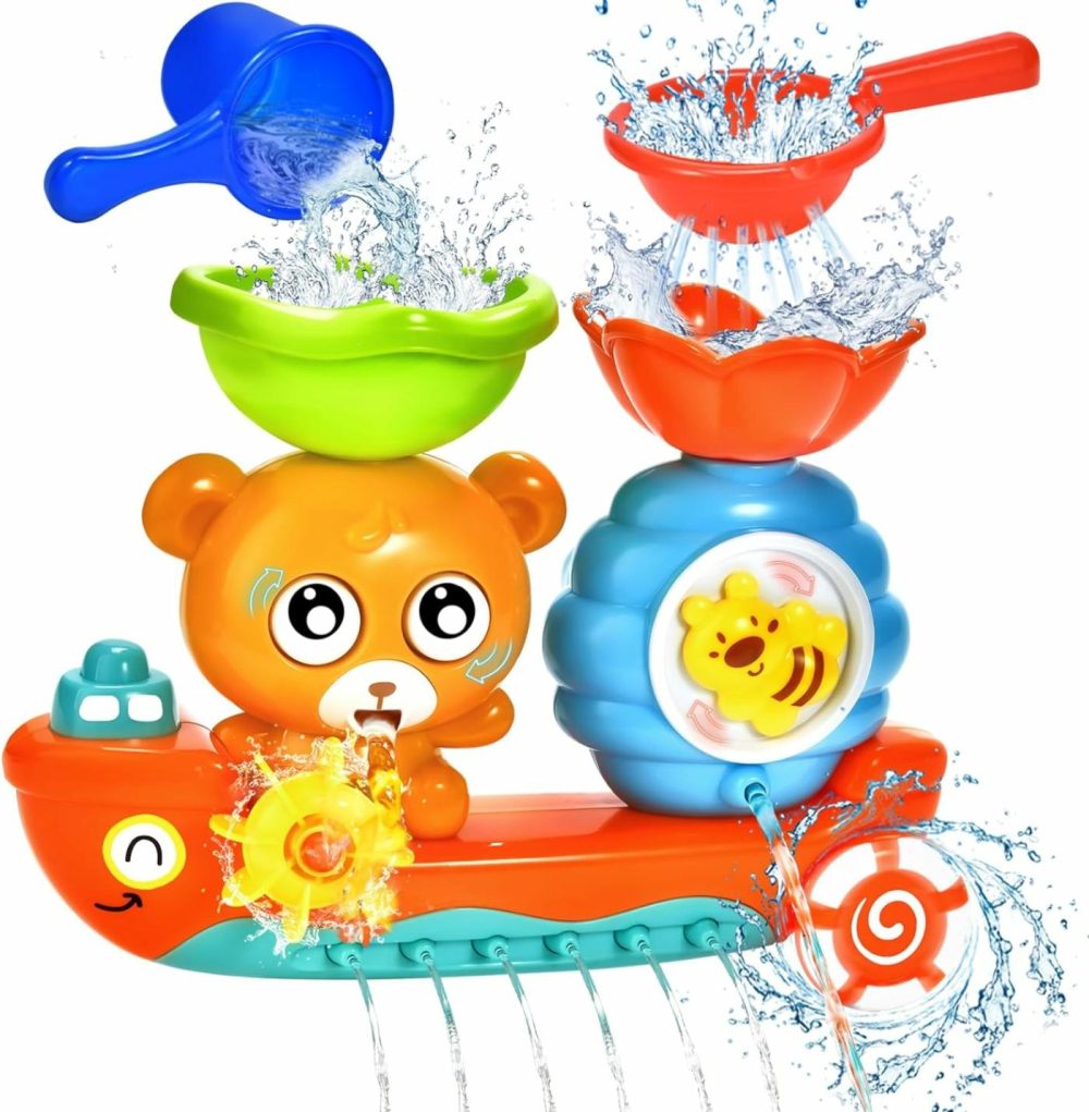 Bath Toys For Toddlers 1-3 Kids Bathtub Toy Bear Water Tub Toys For Shower Bath Time Toys To Boys Girls Baby Kids Infant Preschool Learning Gift  |  Bath Toys All Toys Bath Toys