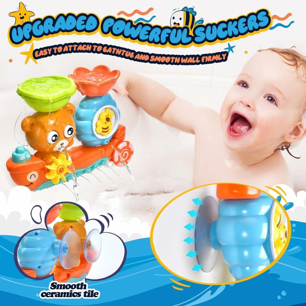 Bath Toys For Toddlers 1-3 Kids Bathtub Toy Bear Water Tub Toys For Shower Bath Time Toys To Boys Girls Baby Kids Infant Preschool Learning Gift  |  Bath Toys All Toys Bath Toys