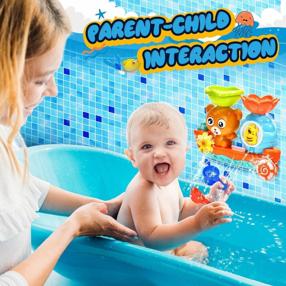 Bath Toys For Toddlers 1-3 Kids Bathtub Toy Bear Water Tub Toys For Shower Bath Time Toys To Boys Girls Baby Kids Infant Preschool Learning Gift  |  Bath Toys All Toys Bath Toys