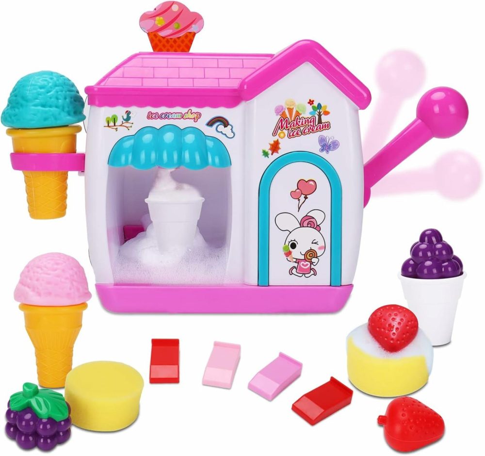 Bath Toys For Toddlers 3-5 Years  Ice Cream Foam Maker Bath Toys For Kids Ages 4-8  Bubble Pretend Cake Play Set Bathtub Toys Age 3 4 5 Year Old Girls Boys Christmas Birthday Gifts Idea Easter  |  Bath Toys All Toys Bath Toys