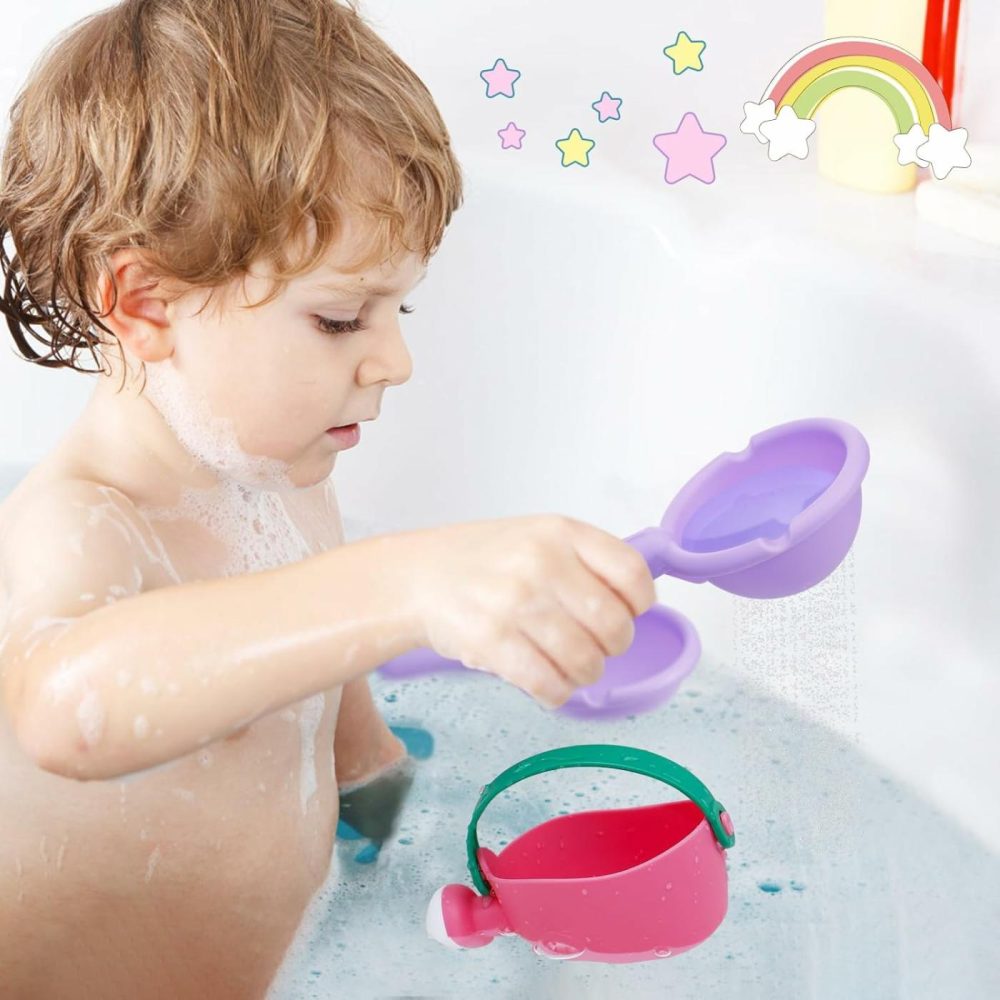 Bath Toys For Toddlers Age 1-3  3 Pack Baby Bath Tub Swimming Pool Water Table Toys  Soft Mold Free Water Toys Fun Tactile Training Newborn Gifts  |  Bath Toys All Toys Bath Toys