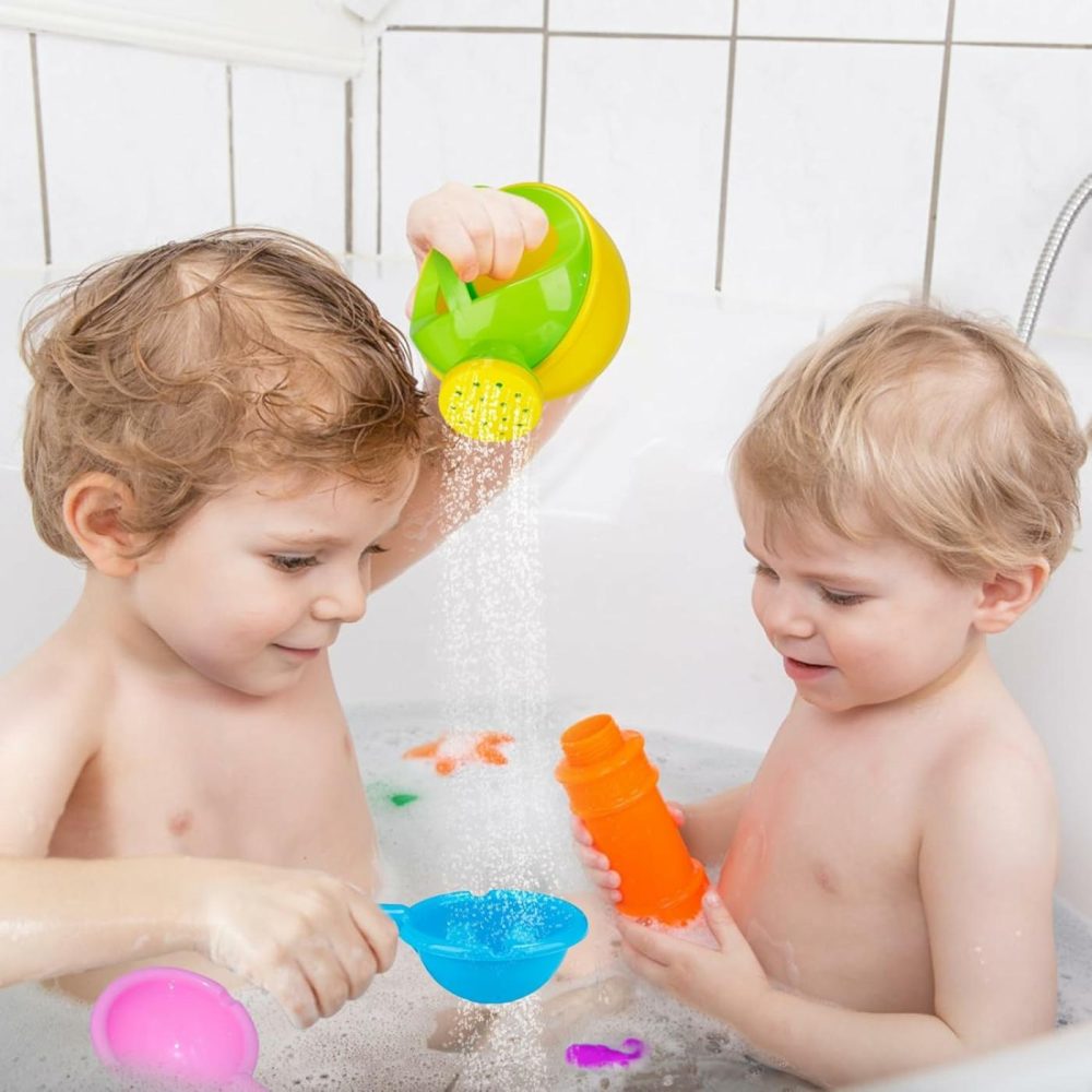 Bath Toys For Toddlers Age 1-3 – Baby Bath Tub Swimming Pool Water Table Toys  Easy To Clean  Mold Free Water Toys Fun Tactile Training Newborn Gifts  3 Pack  |  Bath Toys All Toys Bath Toys