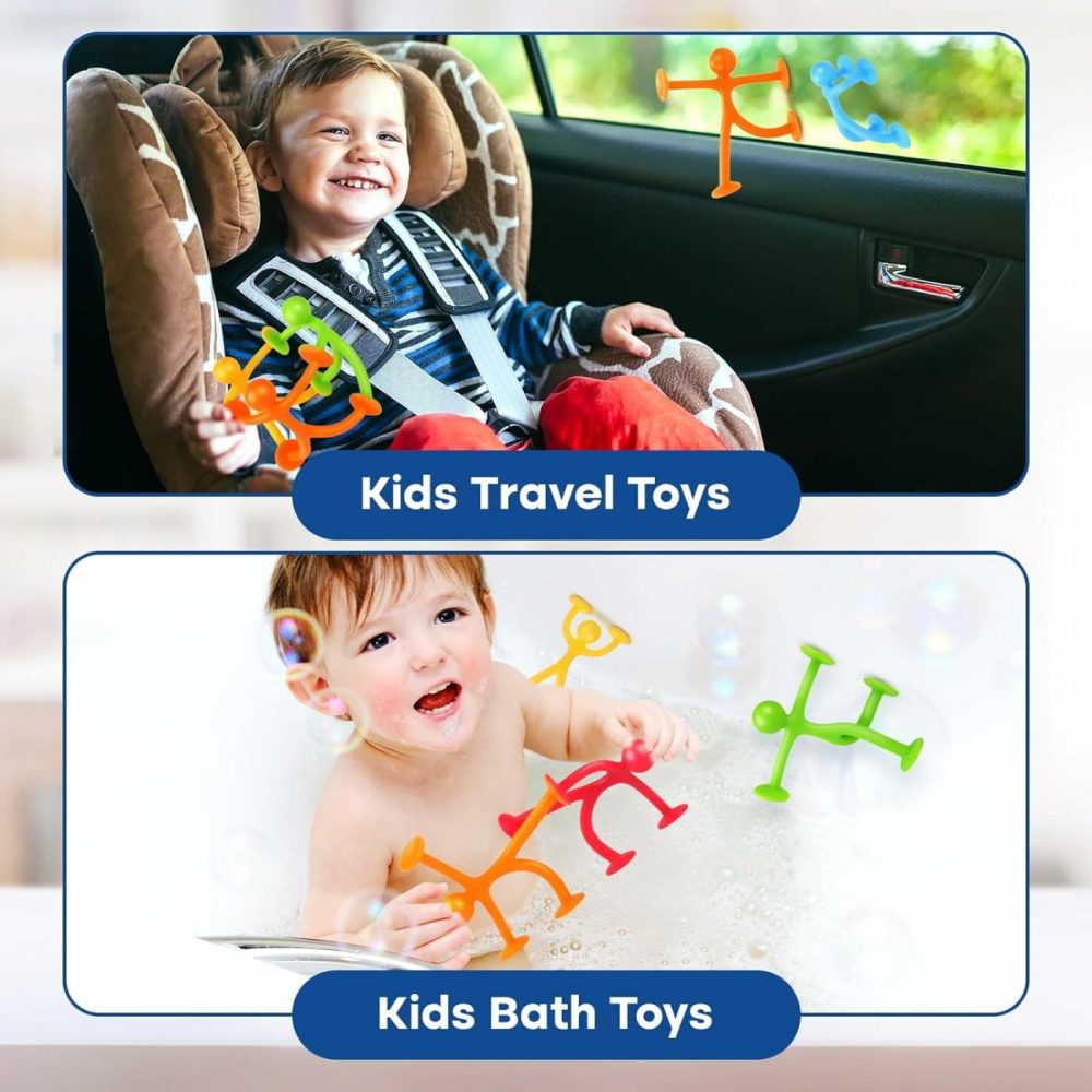 Bath Toys Suction Toys For Kids: Suction Travel Toys For Windows Bathroom Airplane – Bath Toys No Holes For Baby Toddlers  |  Bath Toys All Toys Bath Toys