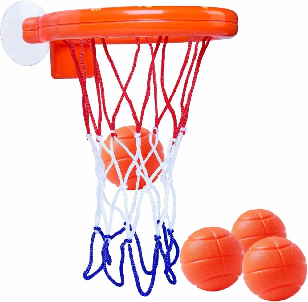 Bathtub Fun Basketball Hoop Balls Set Bathroom Shooting Game Toy For Toddler Kids Children Baby Bath Tub  |  Bath Toys All Toys Bath Toys