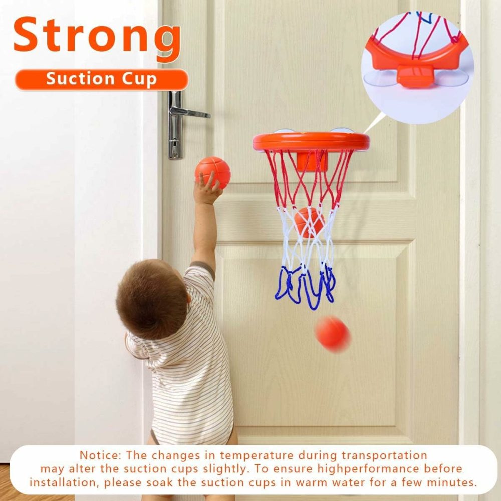 Bathtub Fun Basketball Hoop Balls Set Bathroom Shooting Game Toy For Toddler Kids Children Baby Bath Tub  |  Bath Toys All Toys Bath Toys