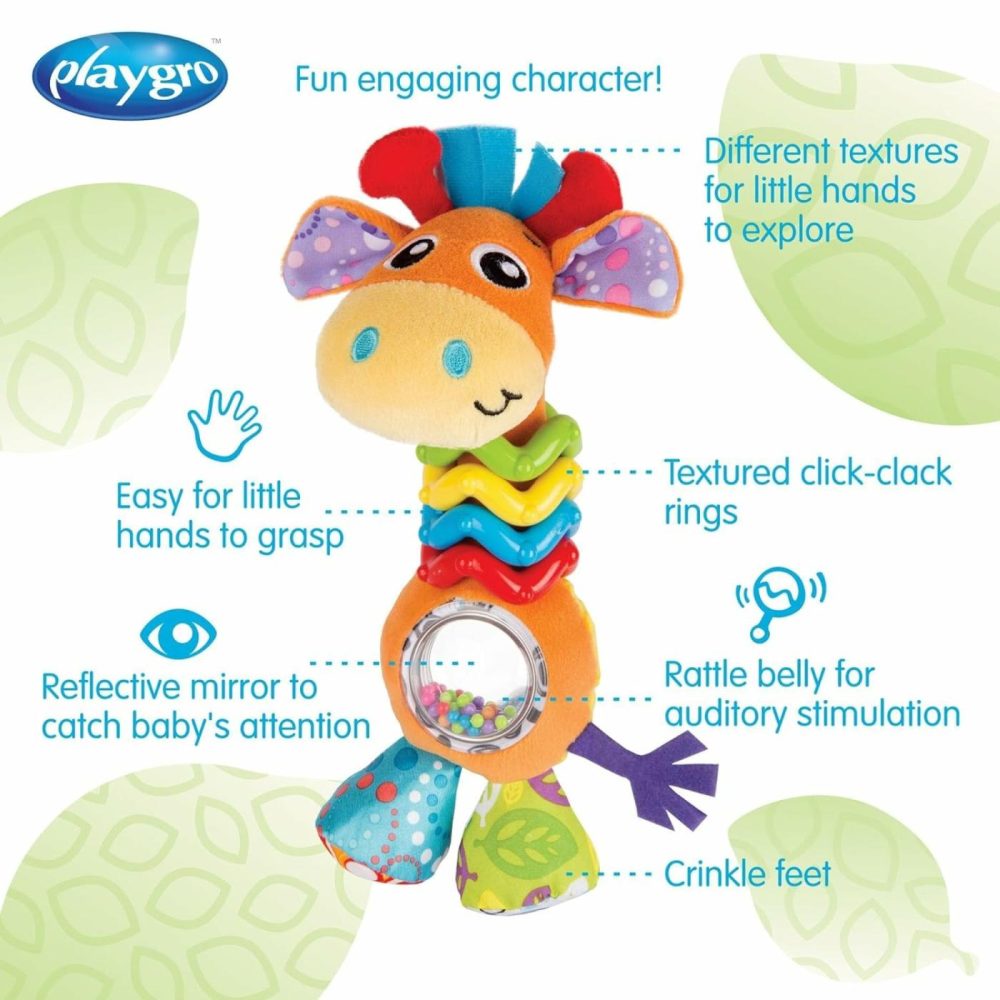 Bead Buddy Giraffe – Interactive Baby Rattle Toy And Teether For Developmental Fun  Engaging Infant & Toddler Giraffe Toy For 3+ Months – Engaging Newborn Sensory Toys  |  Rattles & Plush Rings All Toys multicolored