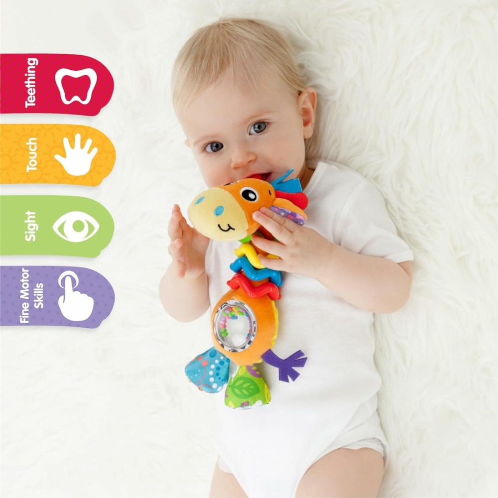 Bead Buddy Giraffe – Interactive Baby Rattle Toy And Teether For Developmental Fun  Engaging Infant & Toddler Giraffe Toy For 3+ Months – Engaging Newborn Sensory Toys  |  Rattles & Plush Rings All Toys multicolored