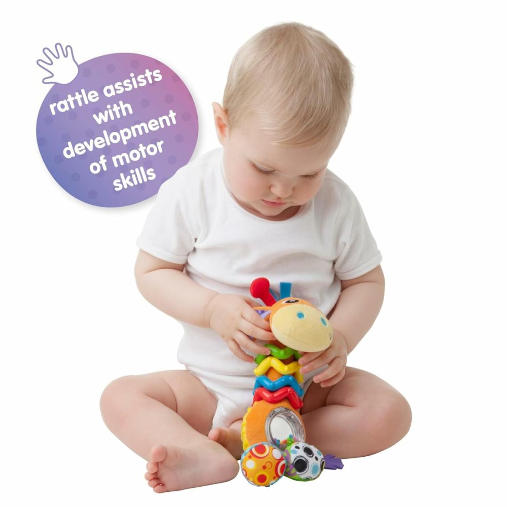 Bead Buddy Giraffe – Interactive Baby Rattle Toy And Teether For Developmental Fun  Engaging Infant & Toddler Giraffe Toy For 3+ Months – Engaging Newborn Sensory Toys  |  Rattles & Plush Rings All Toys multicolored