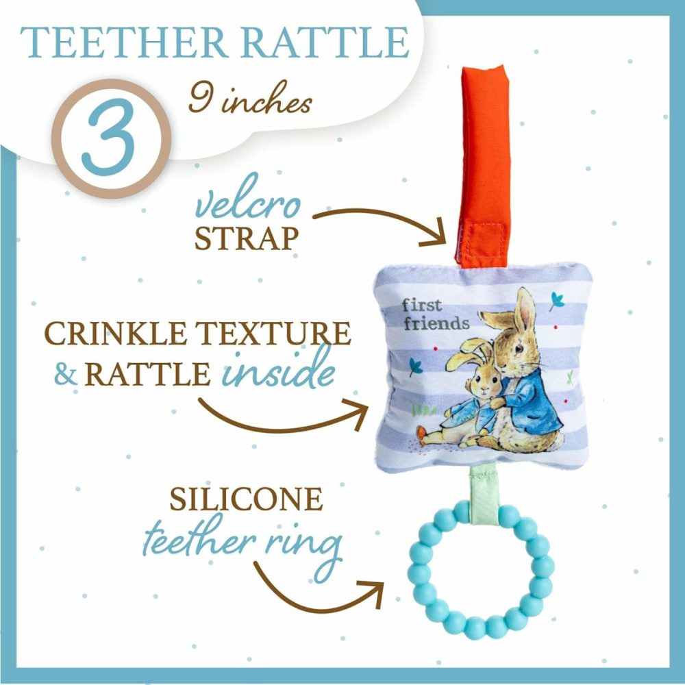 Beatrix Potter Peter Rabbit Gift Set With Stuffed Animal  Rattle  And Teether  |  Rattles & Plush Rings All Toys Multicolor