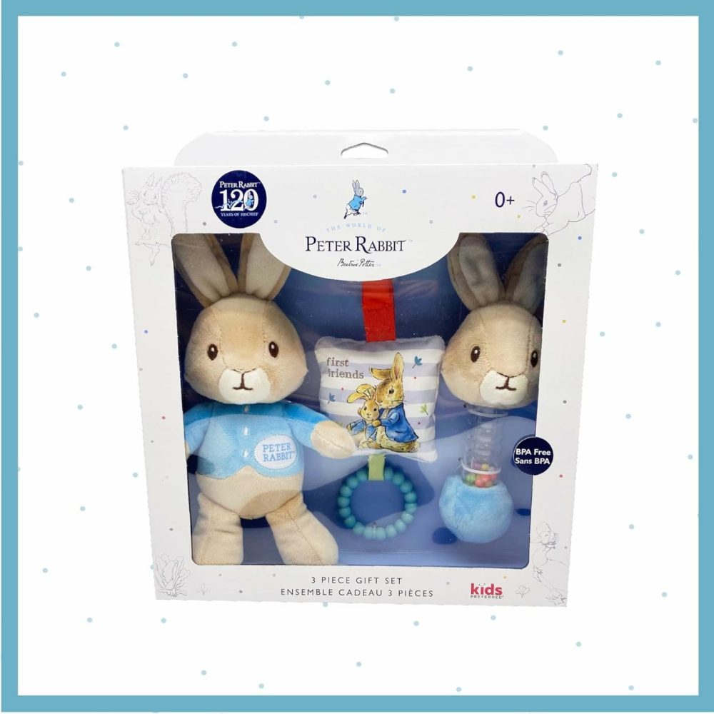 Beatrix Potter Peter Rabbit Gift Set With Stuffed Animal  Rattle  And Teether  |  Rattles & Plush Rings All Toys Multicolor