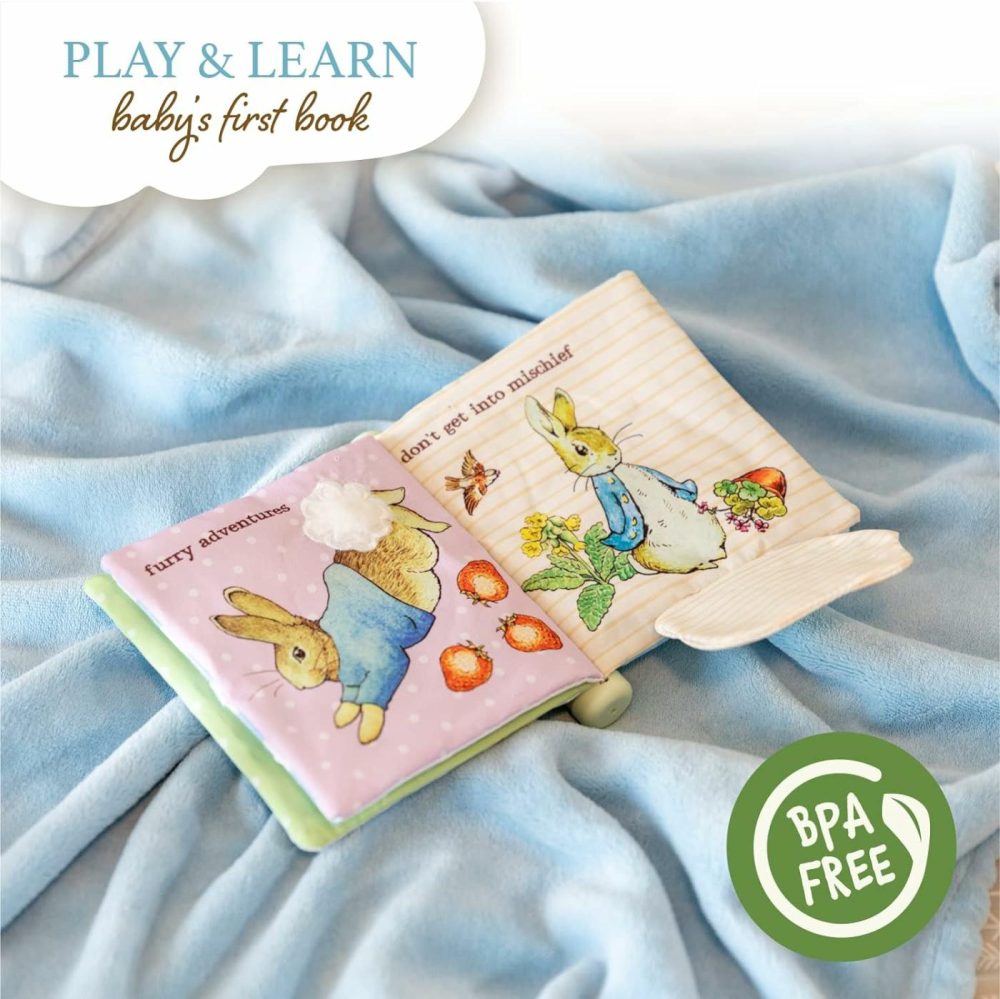 Beatrix Potter Peter Rabbit Soft Teether Book With Sensory Teether Spine And Teether Toy  |  Teethers All Toys Multicolor