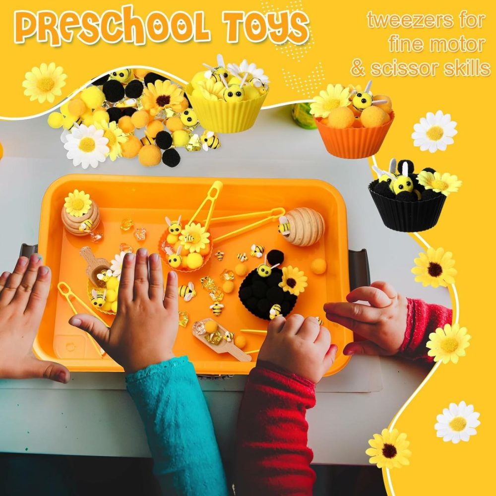 Bee Sensory Bin Filler  Boys Girls Early Education And Sorting Counting Training Development  Bee Themed Toys  Counting Toys  Sensory Toys  Boys And Girls Can Play  |  Sorting & Stacking Toys All Toys Sorting & Stacking Toys