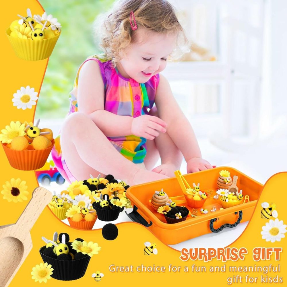 Bee Sensory Bin Filler  Boys Girls Early Education And Sorting Counting Training Development  Bee Themed Toys  Counting Toys  Sensory Toys  Boys And Girls Can Play  |  Sorting & Stacking Toys All Toys Sorting & Stacking Toys