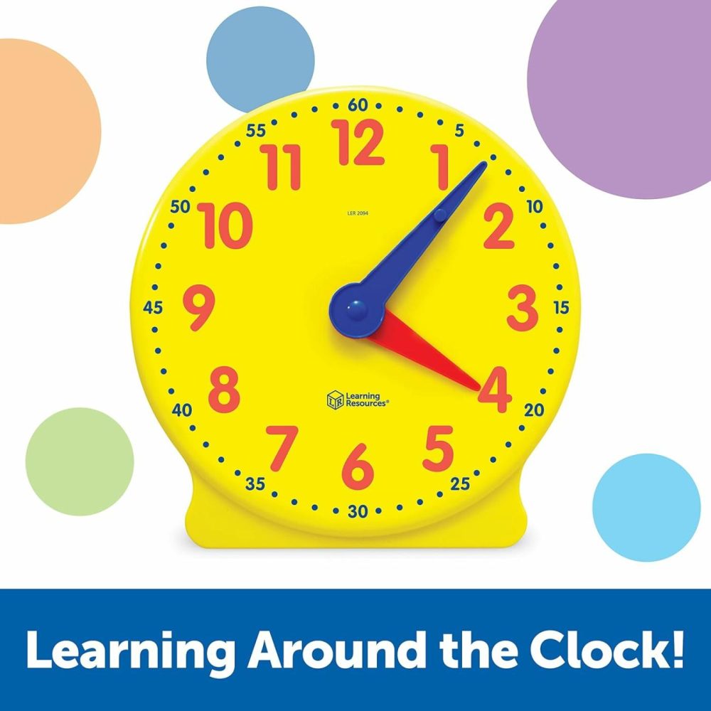 Big Time Learning Clock  Analog Clock  Homeschool  12 Hour  Basic Math Development  Ages 5+  |  Teaching Clocks All Toys Teaching Clocks