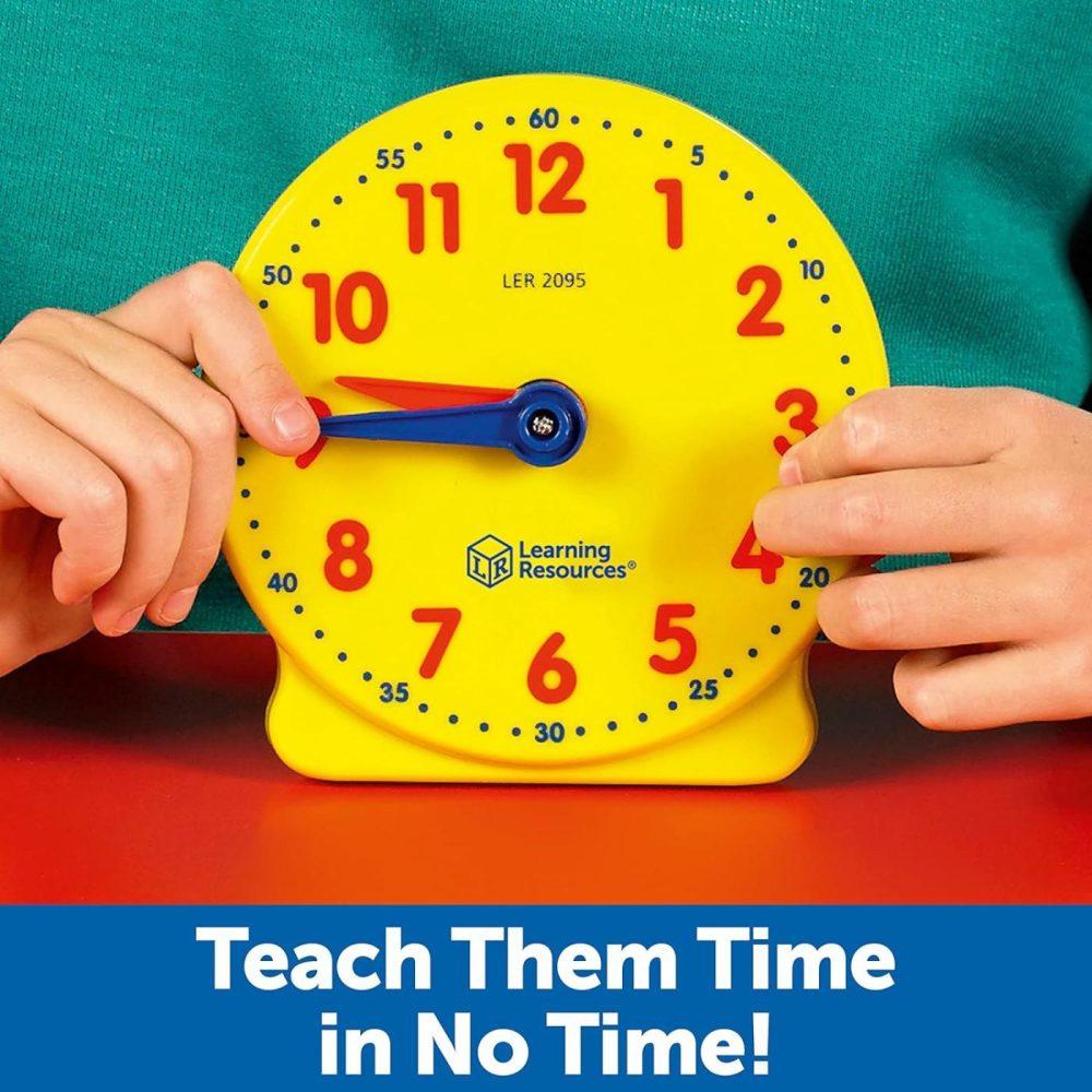 Big Time Student Clock  Teaching & Demonstration Clock  Develops Time And Early Math Skills  Ages 5+  Clock For Learning  12 Hour,Back To School Gifts  |  Teaching Clocks All Toys Teaching Clocks