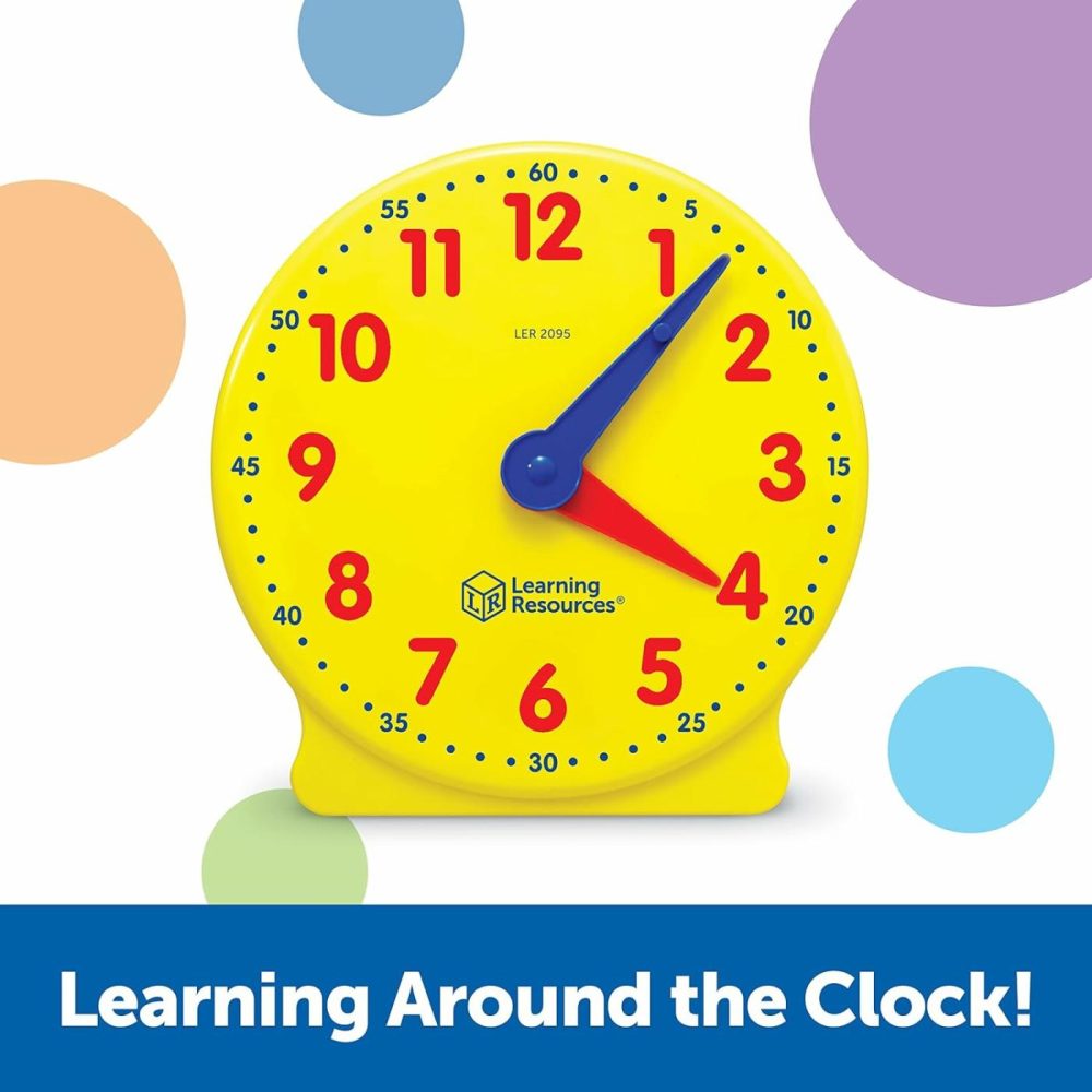 Big Time Student Clock  Teaching & Demonstration Clock  Develops Time And Early Math Skills  Ages 5+  Clock For Learning  12 Hour,Back To School Gifts  |  Teaching Clocks All Toys Teaching Clocks