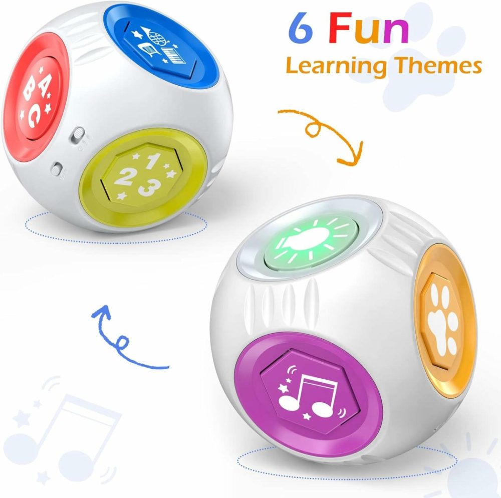 Bilingual Cube Learning Toy For 1+ Year Old Boy Girl Gift  Musical Developmental Baby Toy 12-18 Month  Educational Toy For Toddler Age 1-2  First Christmas 1St Birthday Gifts For One Year Old  |  Musical Toys All Toys