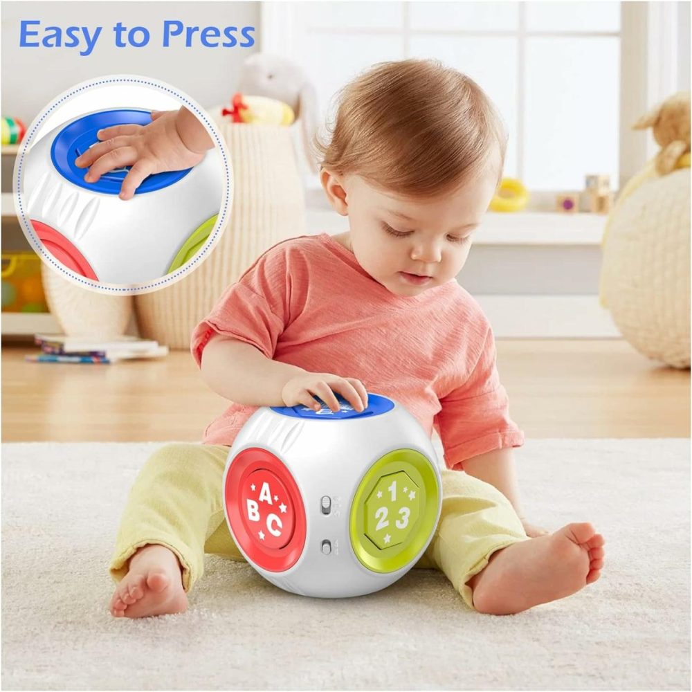 Bilingual Cube Learning Toy For 1+ Year Old Boy Girl Gift  Musical Developmental Baby Toy 12-18 Month  Educational Toy For Toddler Age 1-2  First Christmas 1St Birthday Gifts For One Year Old  |  Musical Toys All Toys