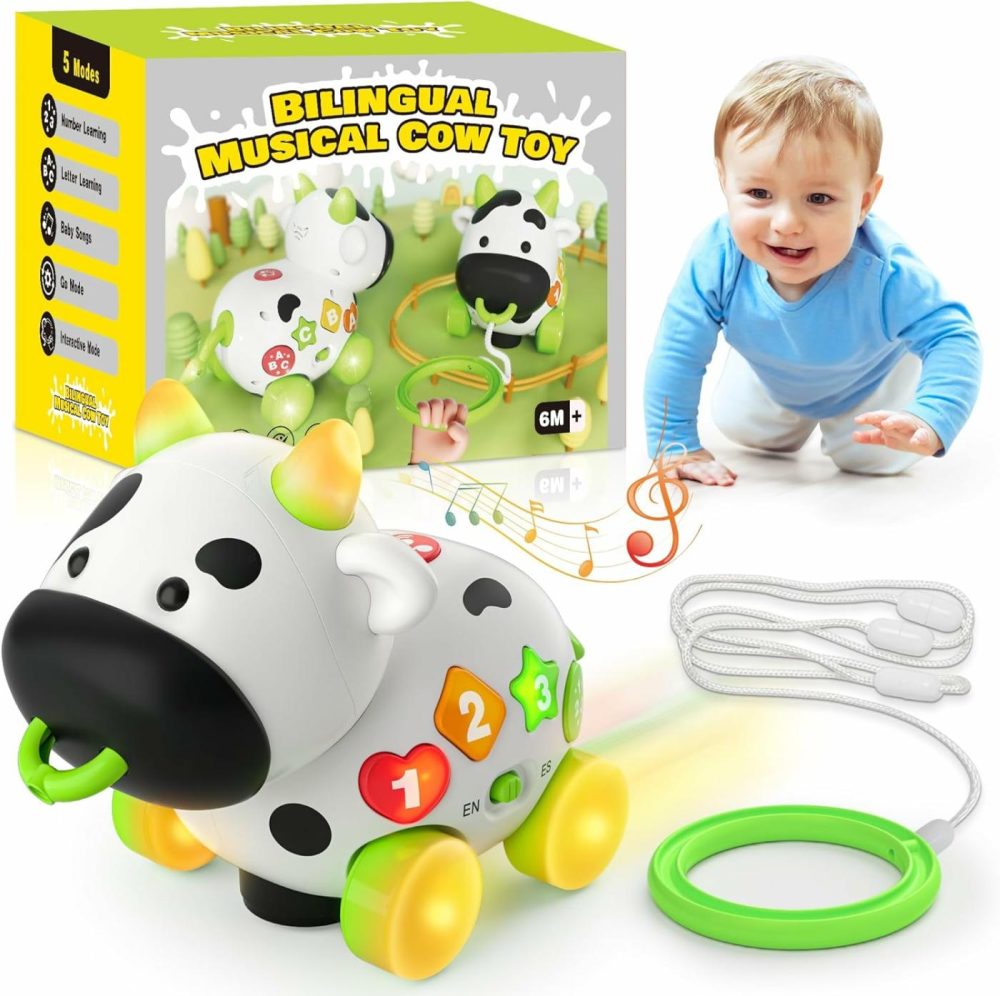 Bilingual Musical Cow Toys For Baby 6-9-12-18 Months  Educational Toddler Toys For 1-2-3 Year Old Boy Girl  Infant Developmental Learning Toy For 1+ Year Old Birthday Gifts  |  Musical Toys All Toys