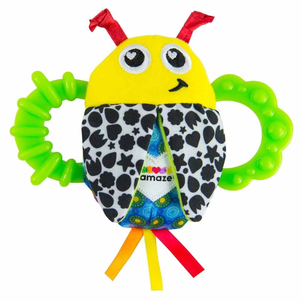 Bitty Bite Bug Rattle 4.5 Inch (Pack Of 1)  |  Rattles & Plush Rings All Toys Rattles & Plush Rings