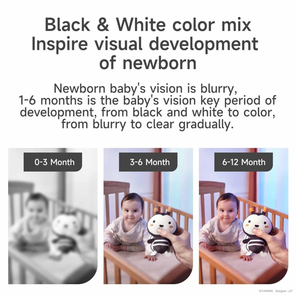 Black And White Baby Toys For 3 6 9 12 Months,Plush Hanging Rattles,Newborn Stroller Toys For Boys And Girls,4 Pack  |  Car Seat & Stroller Toys All Toys Car Seat & Stroller Toys