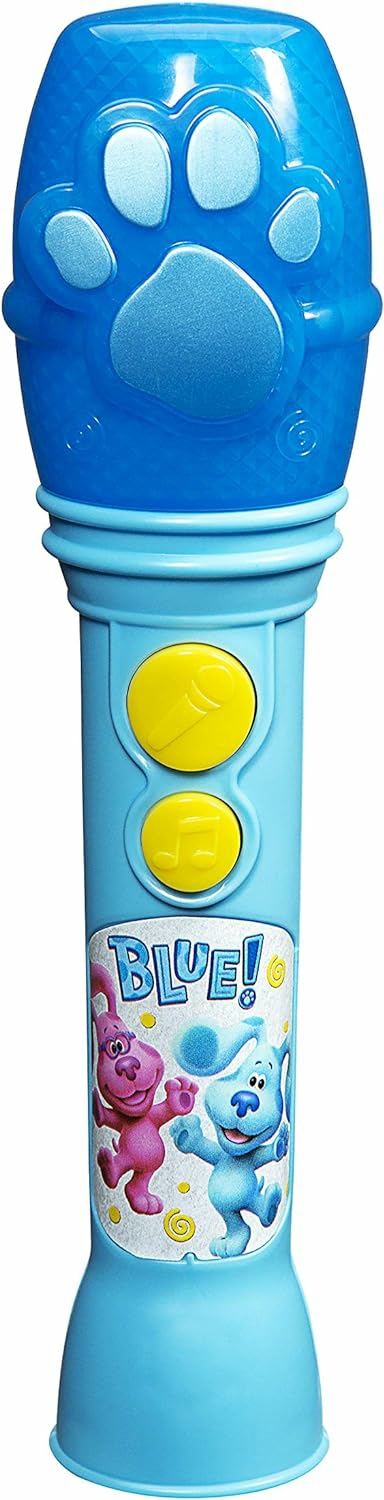 Blues Clues And You Microphone For Kids  Blues Clues Toy Microphone With Built-In Music And Flashing Lights  For Fans Of Blues Clues Toys And Gifts  |  Musical Toys All Toys Blue, Yellow