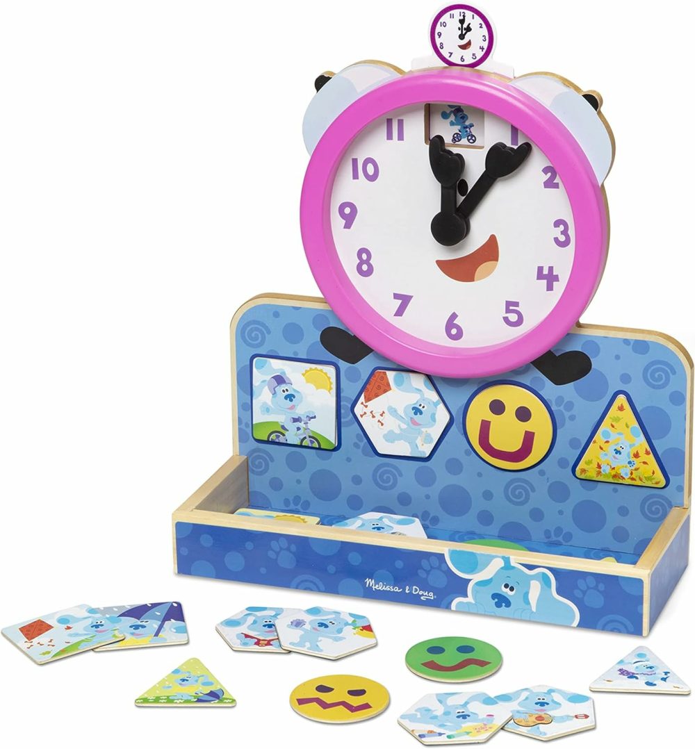 Blue’s Clues & You! Wooden Tickety Tock Magnetic Clock (31 Pieces)  |  Teaching Clocks All Toys Teaching Clocks