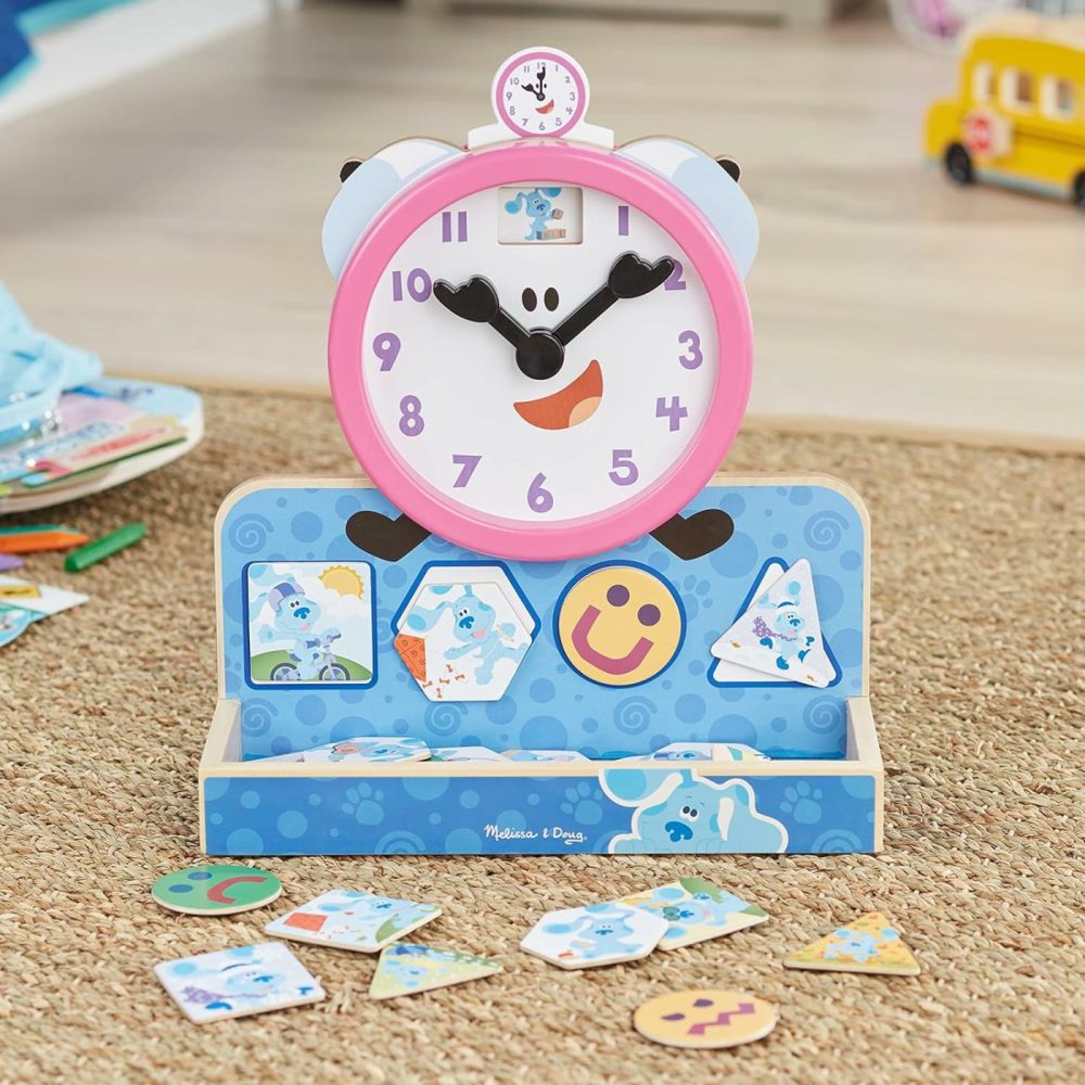 Blue’s Clues & You! Wooden Tickety Tock Magnetic Clock (31 Pieces)  |  Teaching Clocks All Toys Teaching Clocks